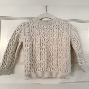Mori Baby Cable Knit Sweater, 6-9M